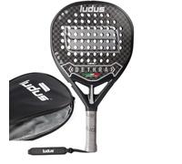 Ludus Dethra Raquette de Padel - 12K Carbon Fiber avec Texture 3D - Cadre Toray T700 - EVA Medium Core 15-17 - Puissance, contrôle et précision - Homme et Femme avec étui thermique