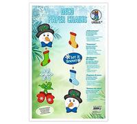 Ludwig Baehr Ursus 21640099-Kit de Bricolage Papier décoratives, Bonhomme de Neige, pour 2 chaînes d'environ 75 cm chacune, comme décoration d'intérieur pour la période de Noël, 21640099, Multicolore