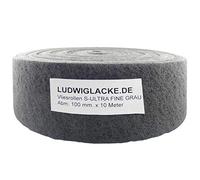 Ludwig Lacke K1500 Rouleau de non-tissé abrasif Gris 100 mm x 10 m