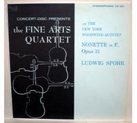 Ludwig Spohr Nonette in F, Opus 31 - The Fine Arts Quartet and The New York Woodwind Quartet - Vinyl LP Record