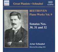 Ludwig van Beethov Piano Works Vol. 9 - Sonatas Nos. 30, 31 and 32 (Schnabe (CD)