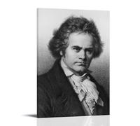 Ludwig Van Beethoven Art Toile poster décoration murale peinture salon chambre à coucher peinture murale moderne Home Boy chambre fille vacances peinture murale 3 x 45 cm (3