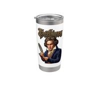 Ludwig van Beethoven au travail Gobelet isotherme en acier inoxydable double paroi