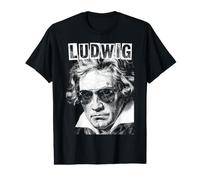 Ludwig Van Beethoven Compositeur Amusant Musique Pop Art rétro T-Shirt Graphique avec Valeur
