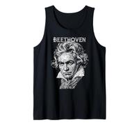 Ludwig Van Beethoven Compositeur Amusant Notes de Musique Musicien Débardeur