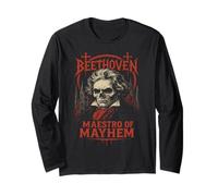 Ludwig Van Beethoven Compositeur de Musique Classique Death Metal Manche Longue