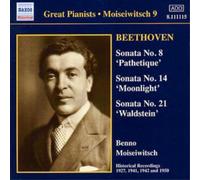 Ludwig van Beethoven Piano Sonatas Nos. 8, 14 and 21 (Moiseiwitsch) (CD) Album