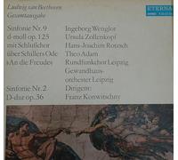 Ludwig van Beethoven - Sinfonie Nr. 9 d-moll Op. 125 mit Schlußchor über Schillers Ode "An die Freude" / Sinfonie Nr. 2 D-dur Op. 36 [lp_record]