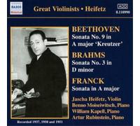 Ludwig van Beethoven Sonata No. 9/sonata No. 3/sonata in a Major (Heifetz) (CD)