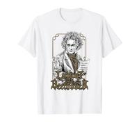 Ludwig Van Beethoven T-Shirt Graphique avec Valeur, Homme, Blanc, M