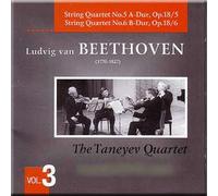 Ludwig van Beethoven - The Taneyev Quartet: Vol. 3