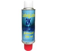 LudwigLacke Vernis transparent 2K - 200 ml - Brillant - Résistant à l'essence - Résistant aux rayures et aux chocs