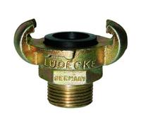 Lüdecke Lüdecke Raccord fileté pour griffes DIN 3489, fonte malléable, AG 3/8", SW27 Quantité:1