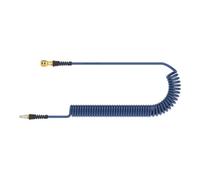 Lüdecke Lüdecke Tuyau spiralé PU bleu, raccord et fiche NW7,2 8x5mm 6m Quantité:1