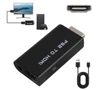 Lueden Convertisseur PS2 vers HDMI Adaptateur HDMI pour PlayStation 2 PS2 Convertisseur HDMI avec sortie audio 3,5 mm pour moniteur HDTV Câble Plug & Play compatible avec les consoles PlayStation 2
