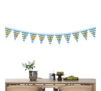 Lueear Banderole de fanions Oktoberfest | Guirlande de fanions pour fête de la bière | Bannière à thème allemand pour décoration de fête intérieure ou extérieure