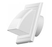 Grille à rabat de gravité pour ventilation extérieure (conduit de 125 mm) - Marron