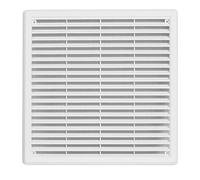 Haco grille de ventilation - Grille d'aération en plastique aSA avec protection contre les insectes : 300 x 300 mm - Blanc