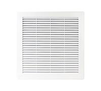 TRU8 Grille d'aération, protection contre les insectes, blanche, 250 x 250 mm