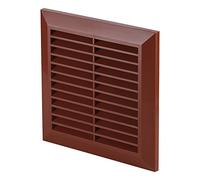 Lüftungsgitter Abschlussgitter Insektenschutz rund Ø 150 mm " braun " ABS Gitter T27 Abluftgitter Zuluft Abluft Gitter klassisches Design