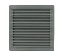 Lüftungsgitter eckig 170 x 170 mm Ø 120 mm Grau