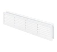 Awenta Grille de ventilation pour porte T15 blanche double-face occultant plastique 440 x 120 mm
