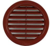 Lüftungsgitter Garage ASA Kunststoff Braun Ø 110 mm Tür Bad WC Zuluft Abluft ...