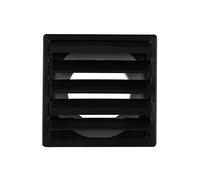 Lüftungsgitter Lamellengitter Wetterschutz Kunststoff 170 x 170 mm Ø 120 mm Anthrazit/Graphit