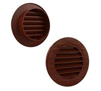 Lüftungsgitter rund Insektenschutz Ziegelrot Ø 70 mm
