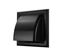 Lüftungsgitter Wetterschutzhaube Ablufthaube Lüftungsrohr ABS Ø 80-160 MKK Ø 150 mm graphit