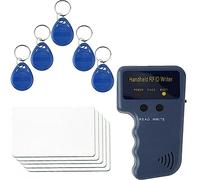 Luejnbogty 1 Ensemble EM4100 RFID Copieur Graveur Duplicateur Programmeur Lecteur + T5577 EM4305 ID Réinscriptible Porte-Clés Étiquettes Carte 125KHz RFID Duplicateur