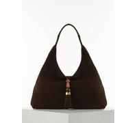 Luella Grey Luella Grey Chocolate Pandora Suede Hobo Bag