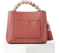 Luella Grey Luella Grey Demi Beaded Handle Cross-Body Tote Bag