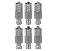 Luer Connector - Lot de 6 adaptateurs Luer Lock en acier inoxydable - Raccord à vis de précision - Pour l'industrie, la voiture, la maison, le laboratoire