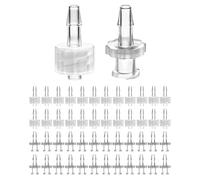 Luer Lock Lot de 50 adaptateurs mâle en polypropylène pour instruments de laboratoire et équipements d'aquarium (mâle + femelle)