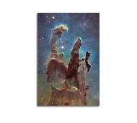 LUEXUHEY Pillars of Creation - Impression sur toile pour les fans d'astronomie - Décoration murale moderne - Cadeau idéal pour les fans d'astronomie - 30 x 45 cm - Style moderne - Sans cadre