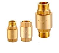 LUFAA 1/2" ; 3/4" ;1"; BSP Femelle Filetage mâle Laiton Levage Vertical Ressort clapet Anti-Retour clapet Anti-Retour à Sens Unique for l'eau 1 PC (Color : 3/4", Size : Male to Male)