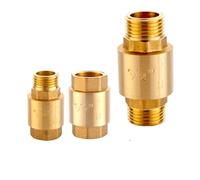 LUFAA 1/2" ; 3/4" ;1"; BSP Femelle Filetage mâle Laiton Levage Vertical Ressort clapet Anti-Retour clapet Anti-Retour à Sens Unique for l'eau 1 PC (Color : 1", Size : Female to Female)