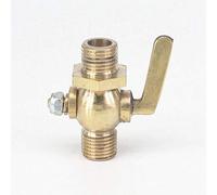 LUFAA 1pc Laiton vidange Petcock vanne d'arrêt 1/4 "; BSP mâle fileté for Carburant gazole Air