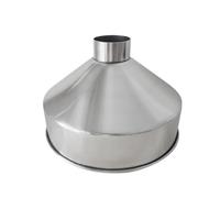 LUFAA 304 Acier Inoxydable Grand Large alésage Grand Entonnoir Grain Alimentaire Industriel raffinage Machines Entonnoir 24 cm 28 cm 1 pc (Color : C)