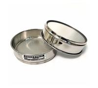 LUFAA Tamis d'essai Standard en Acier Inoxydable Laboratoire 12-200 Maille Dia 20 cm 1 pc Tamis à Farine d'échantillonnage avec Cadre de poinçonnage à Double Couche (Size : 180 Mesh(0.088mm))