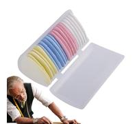 Lufaze Craie de couturière | Outil de marquage effaçable pour tissus en forme de triangle | Craie blanche pour couturiers professionnels et couturières