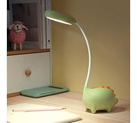 LUFEIS Lampe de Bureau Dinosaure Enfant, Sans Fil Rechargeable USB, LED Dimmable Avec Capteur Tactile, 3 Modes, Lampe de Chevet et de Lecture