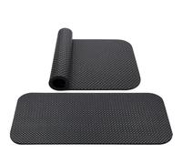 LUFEIS Lot de 2 tapis de course antidérapants double face de 63,5 x 30 cm, 5 mm d'épaisseur, réduction du bruit, tapis d'entraînement pour vélo d'appartement, rameur, cross trainer et autres