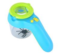 LUFEIS Loupe naturelle avec lumière pour enfants, boîte de collecte d'insectes, loupe avec grossissement 8x, 3 modes d'éclairage, boîte d'observation des insectes, boîte à insectes, boîte à insectes