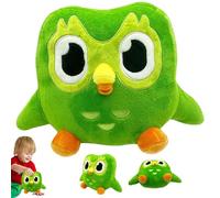 LUFEIS Peluche Hibou Vert,Vert Owl Plush,Chouette peluche doux,Hiboux verts,Soft Owl Stuffed Animal Cuddly Toy,Chouette Jouet Peluche,Animaux Jouet Hibou,Oreillers en peluche Cadeau