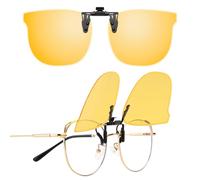 LUFF Clip-On Lunettes de soleil polarisées Cat-Eye pour hommes et femmes, Protection UV400, Anti-Reflection HD