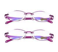 LUFF Lunettes de lecture Home Home Légères et confortables Valeur Pack de 5 Paquets sans diamant tailleur Hommes/Femmes