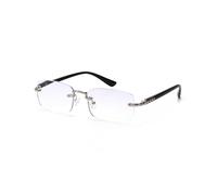 LUFF Lunettes de lecture sans monture pour hommes et femmes - Lunettes de lecture sans monture bloquant la lumière bleue, lunettes classiques confortables en métal pour ordinateur(3.5X)