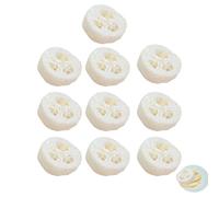 Luffa Slices Natural Loofah Slices Exfoliateur pour le corps doux, coussin de nettoyage de cuisine, traitement du savon | Éponges compostables, laveur de peau bio, fond de coque à base de